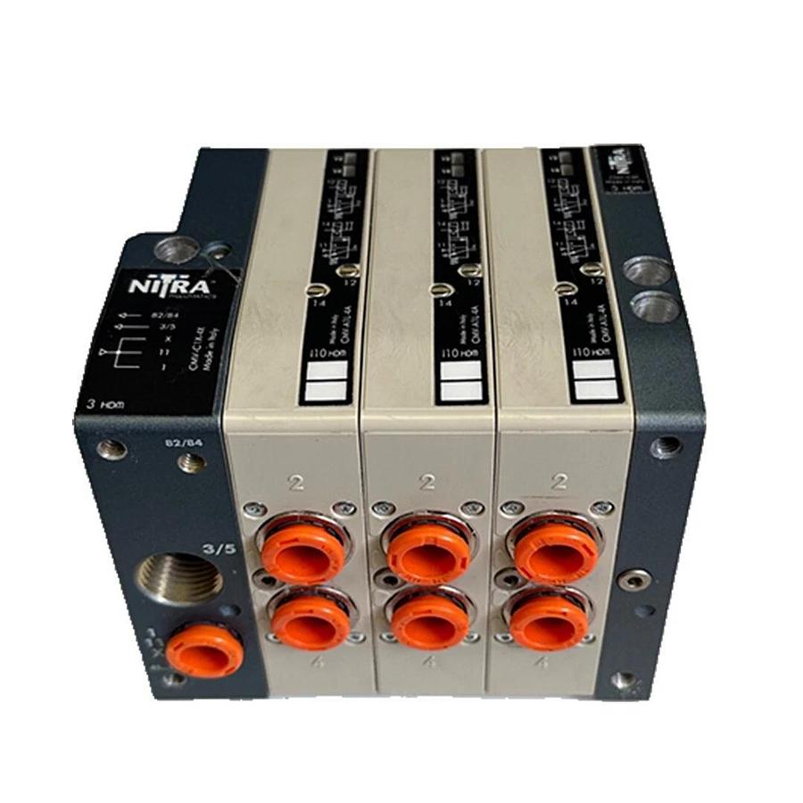 Used AUTOMATION DIRECT NITRA CMV-A1L-4A / CMV-C1X-4X / CMV-C4X MODULAR PNEUMATICS