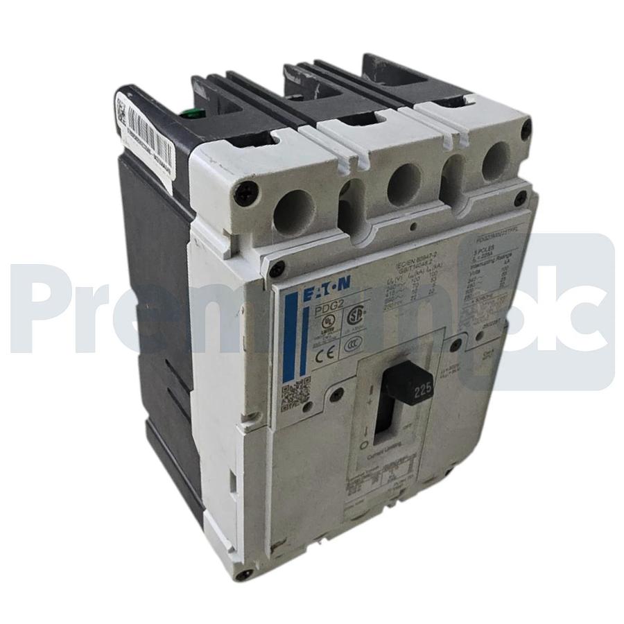 Used Eaton PDG23M0225TFFL PDG2 Power Defense 225A 3 Pole 600V Circuit Breaker USPI