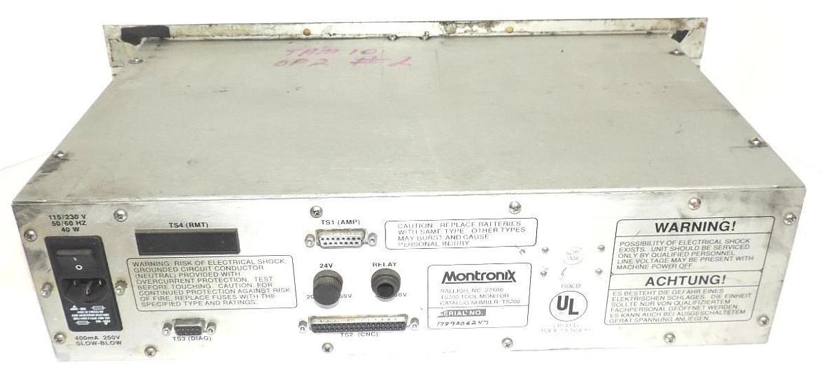 Used MONTRONIX TS200 TOOL MONITOR