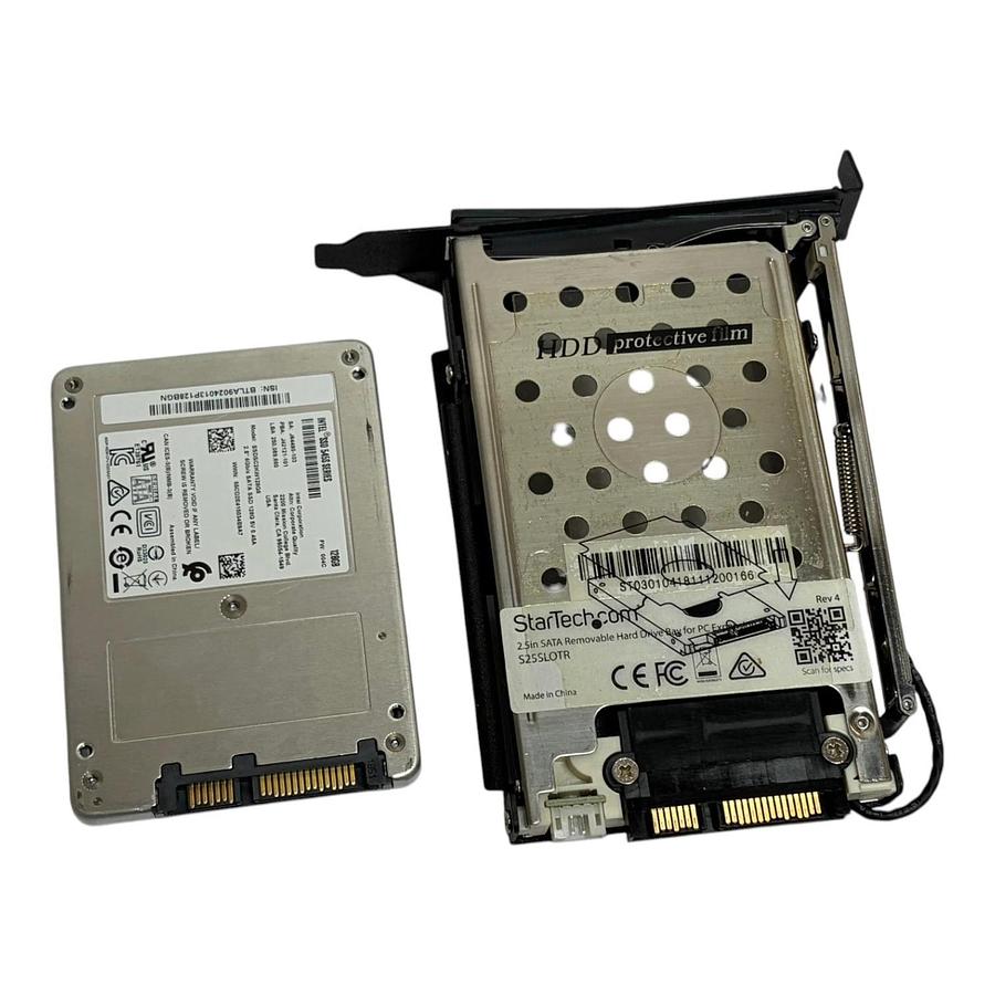 Intel 545s Series 128GB 2.5" SATA SSD StarTech S25SLOTR Removable Drive Bay