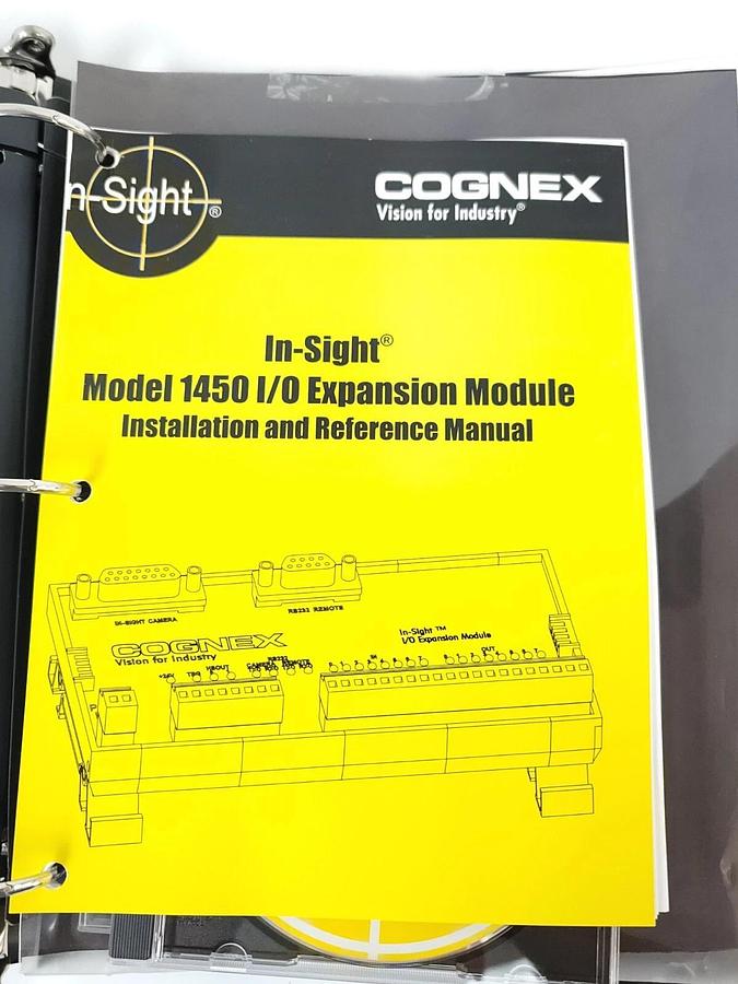 Used COGNEX 206-6229-240, 206-6364-252 IN-SIGHT SOFTWARE W/ MANUAL AND CASE