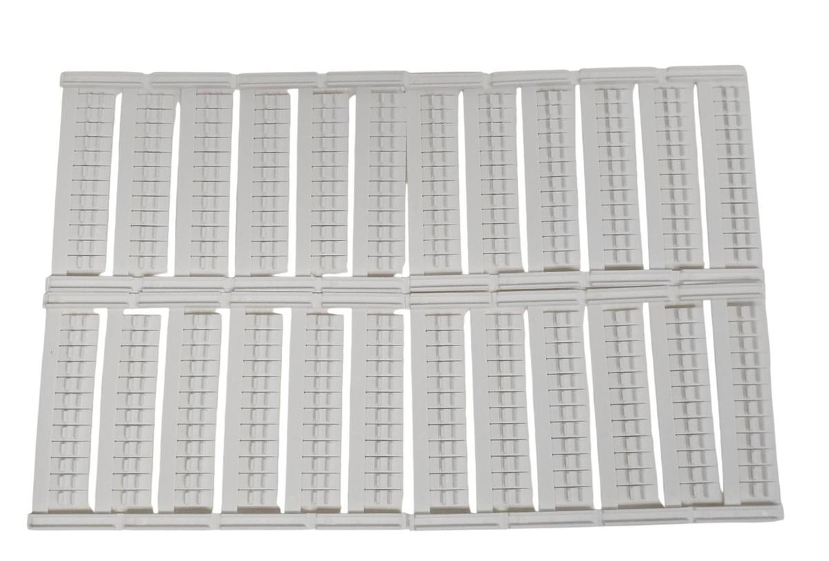 Used LOT OF 20 NEW ALLEN BRADLEY 1492-MC6X10 SNAP-IN MARKERS, BLANK 1492MC6X10