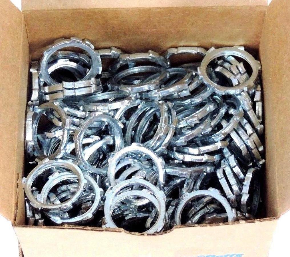 Used NIB THOMAS & BETTS LN-102 LOCKNUTS FOR 3/4" RIGID CONDUIT QTY 100