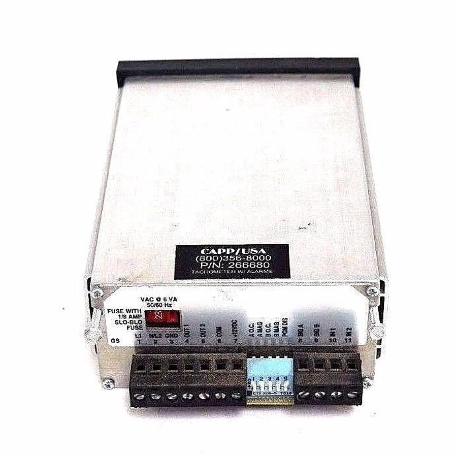 Used CAPP/USA 266680 TACHOMETER W/ALARMS, P/N: 266680