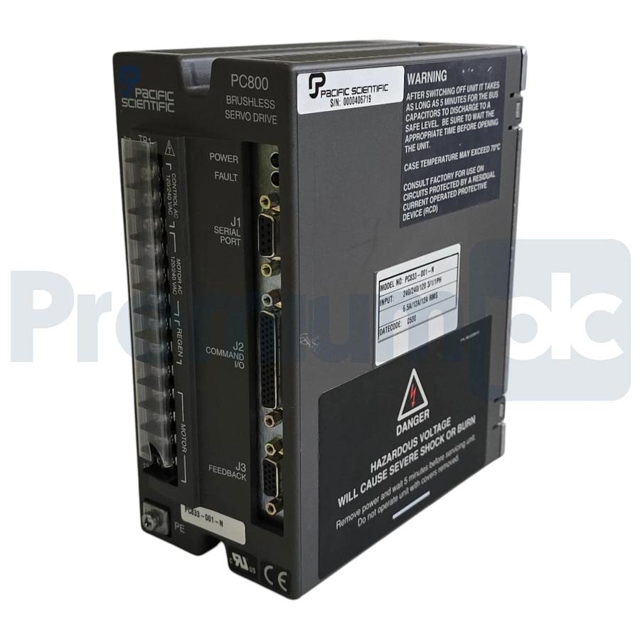 Pacific Scientific PC833-001-N PC800 Series Brushless Servo Drive PC833001N NSNP