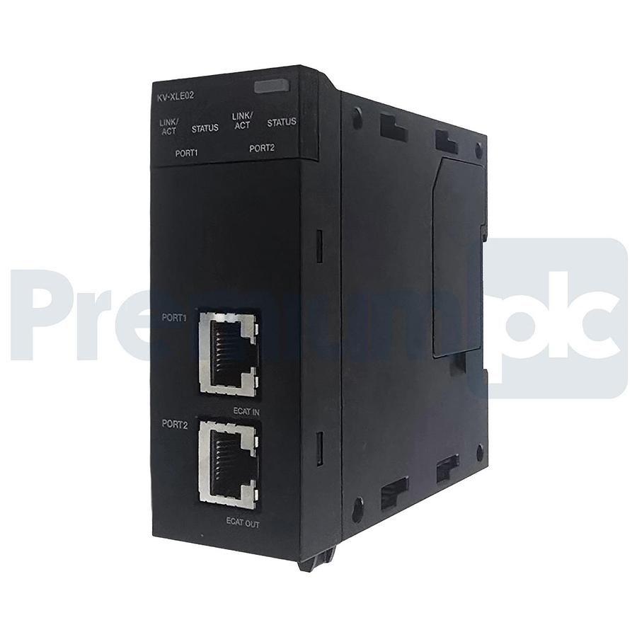 Keyence KV-XLE02 | KVXLE02 Dual-Port EtherNet Communication Unit | 1Gbps NSMP