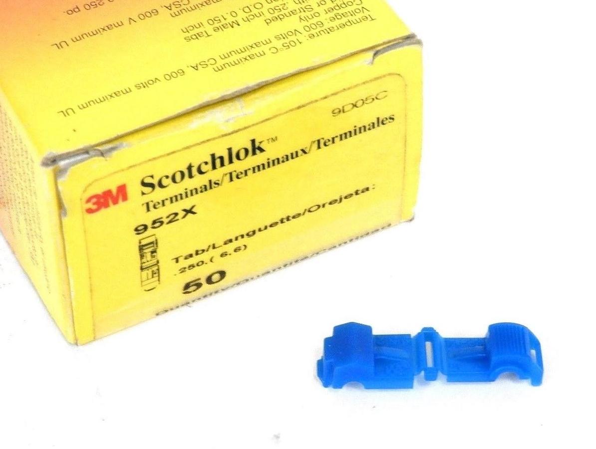 Used BOX OF 31 NEW 3M 952X TERMINALS 9D05C