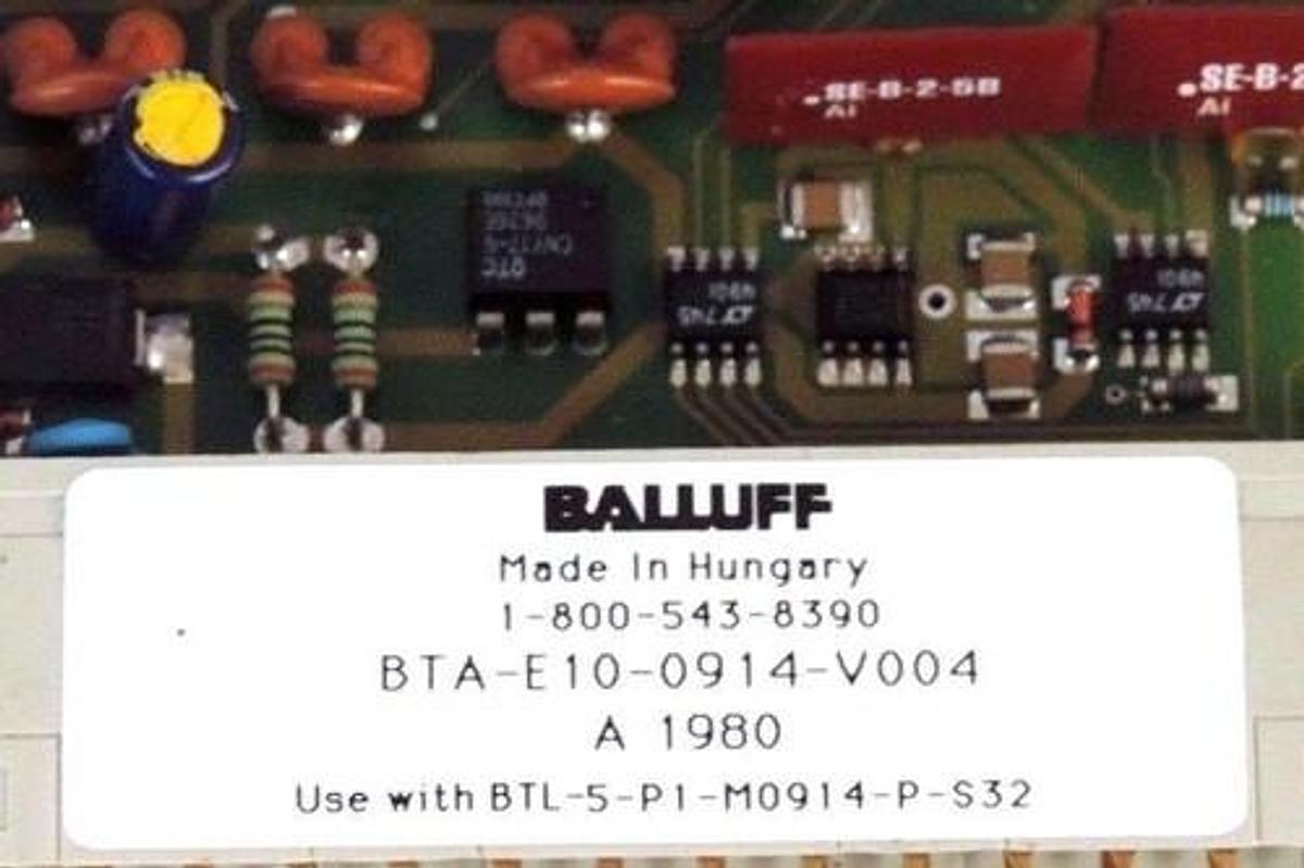 Used BALLUFF BTA-E10-0914-V004 BTA ANALOG MODULE BTAE100914V004
