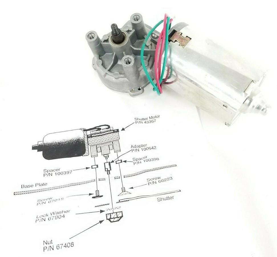 Used NEW DOUTHITT CORP. 43367 SHUTTER MOTOR W/ 95500 MOTOR KIT