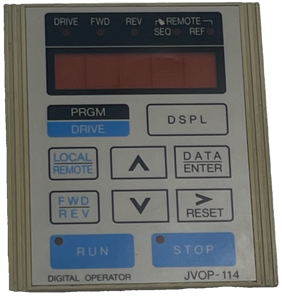 Used YASKAWA JVOP-114 JVOP114 Keypad Operator Interface for Varispeed 616G5 Drive