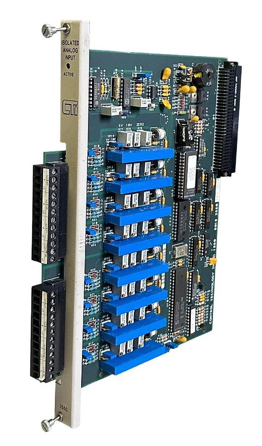Used CONTROL TECHNOLOGY INC SIEMENS 901B-2550 / 901B2550 ISOLATED ANALOG INPUT MODULE