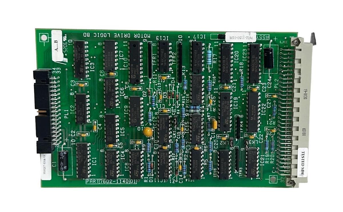 Used PRESSTECH CONTROLS 7602-1150-01H / 7602-1140-01 MOTOR DRIVE LOGIC BOARD