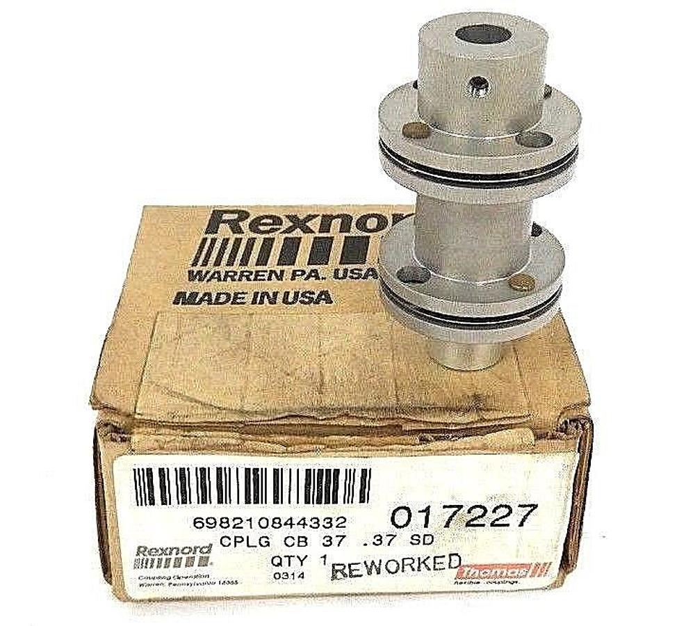 Used NIB REXNORD THOMAS 017227 COUPLING 698210844332, CPLG CB 37 .37 SD