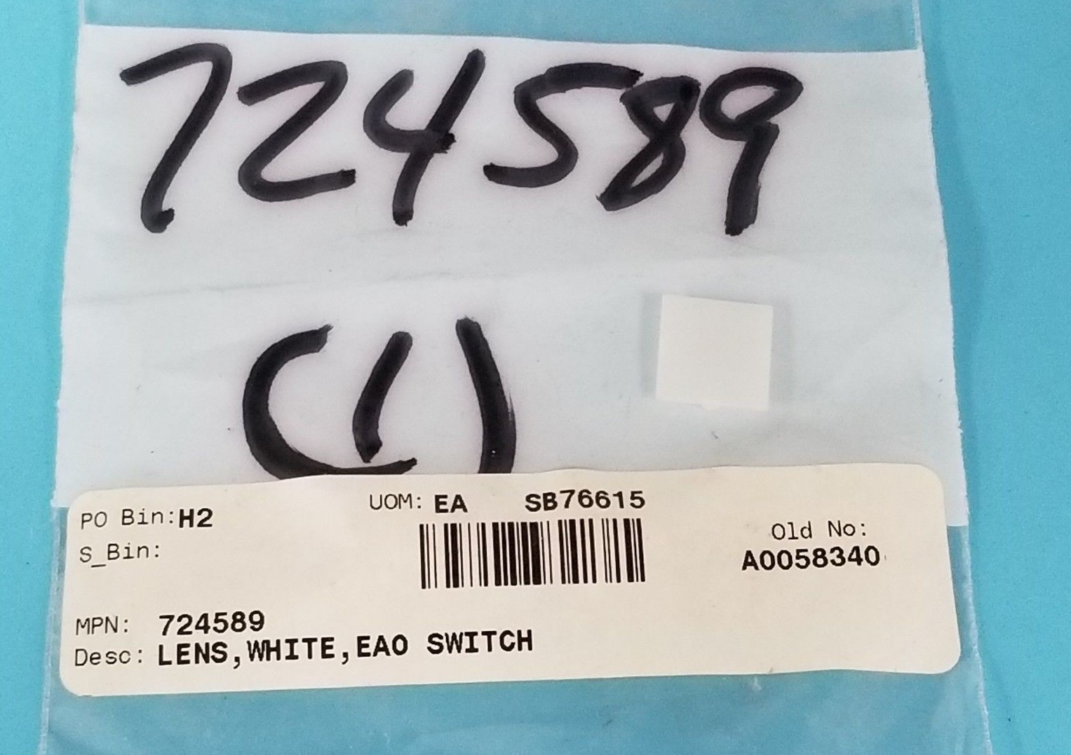 Used NEW EAO 724589 WHITE SWITCH LENS