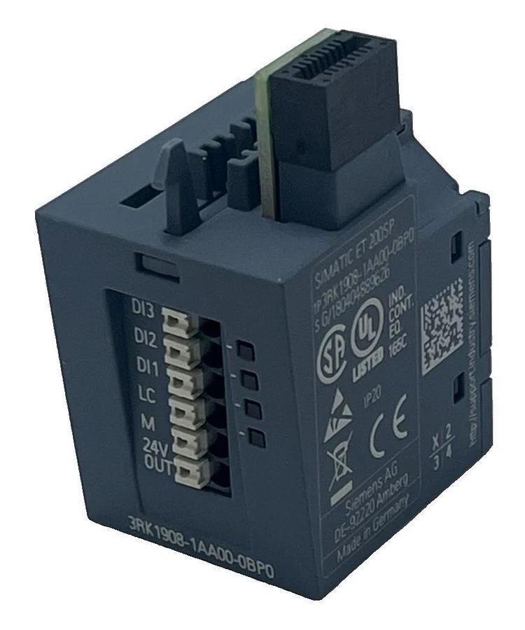 (2) Siemens 3RK1908-1AA00-0BP0 SIMATIC ET 200SP 3DI/LC Control Module, NSMP