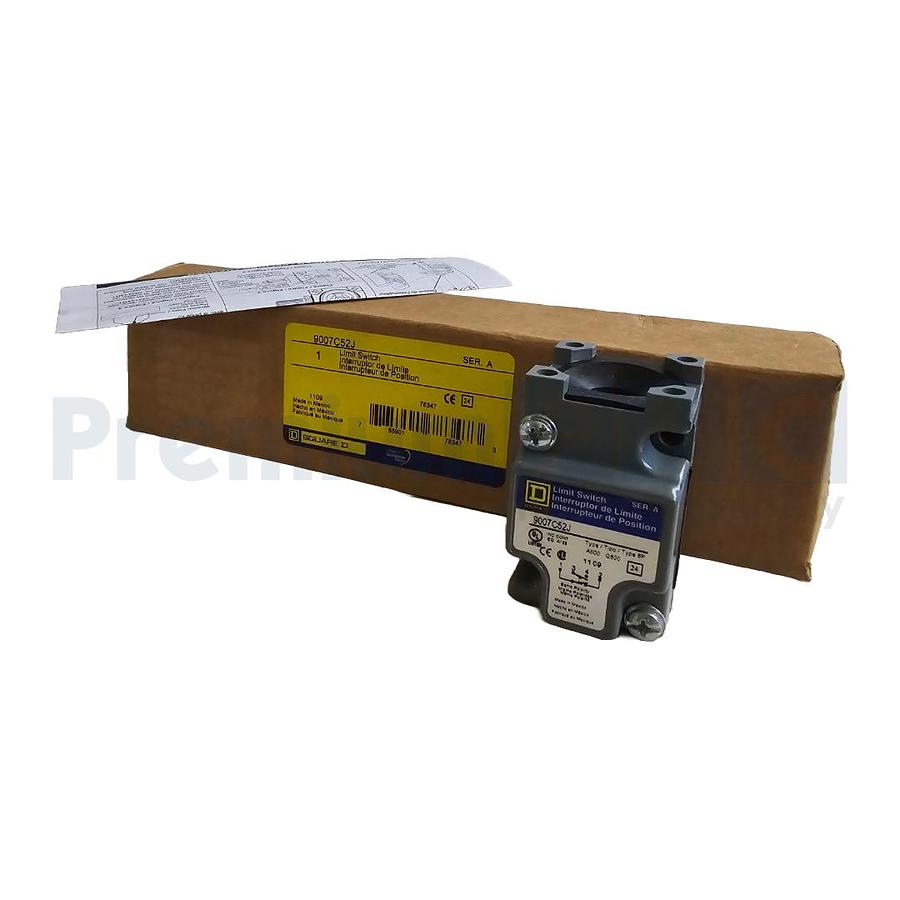 Used NEW SQUARE D 9007C52J SER. A HEAVY DUTY 9007 LIMIT SWITCH BODY ONLY (READ)