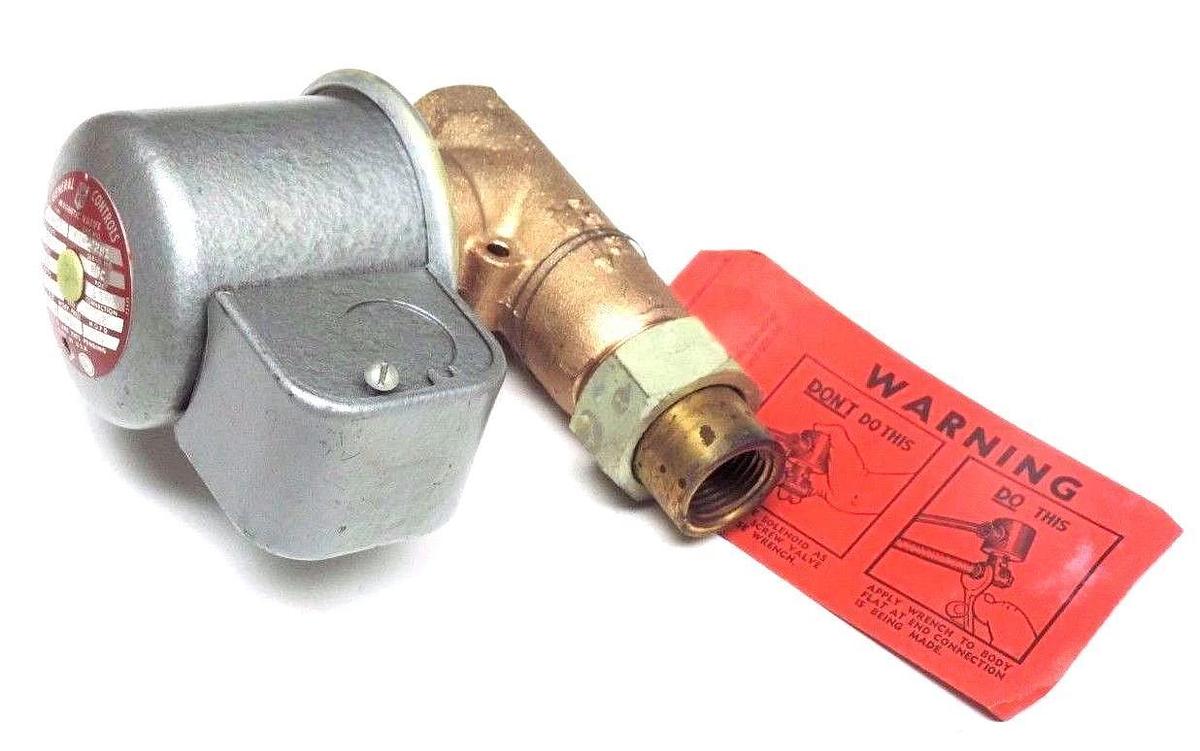 NIB GENERAL CONTROLS K10-C MAGNETIC VALVE K10CA281 1/2" CONNECTION