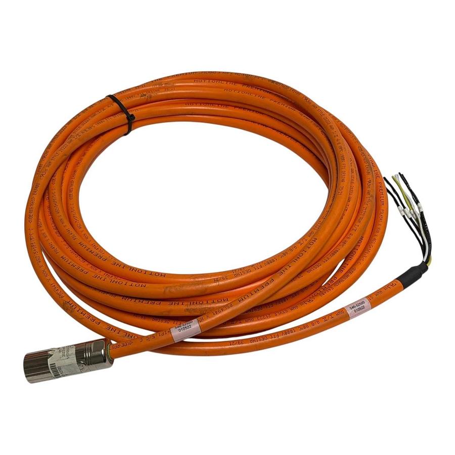 Nexans Motionline Premium Servo Cable 546-52500 M23 Connector 6-Wire Orange New