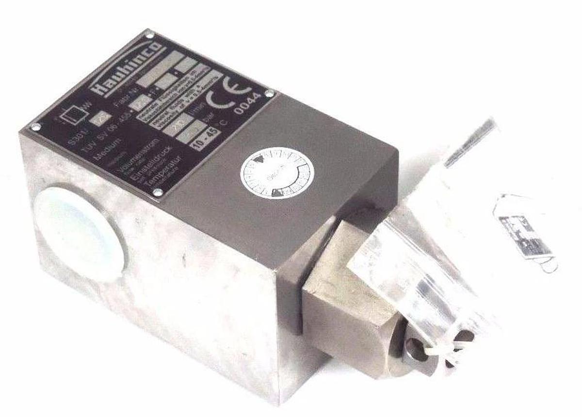 HAUHINCO S301/128 HYDRAULIC VALVE FAB 27113.08 TUV SV 06-455-12.8-F-210-220 NEW