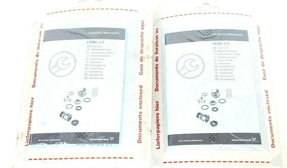 LOT OF 2 NEW GRUNDFOS 00985167 KIT, SH. SEAL CR CR+N2/4 AUUE/V C-D