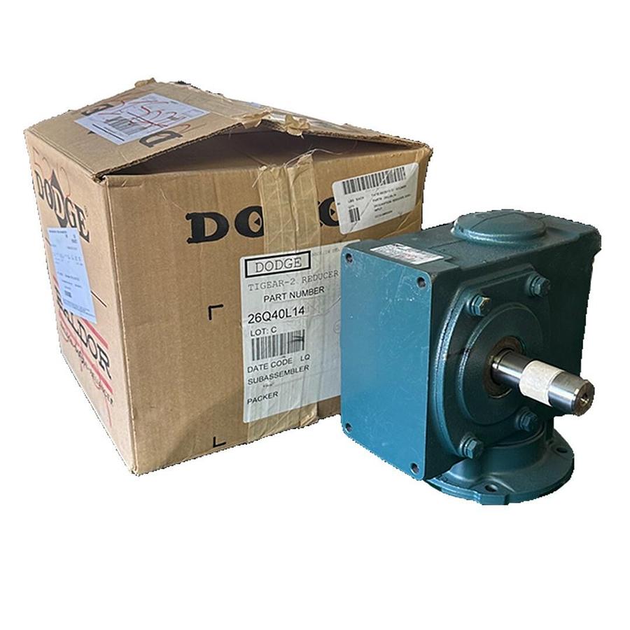 Used NEW BALDOR DODGE 26Q40L14 TIGEAR-2 GEAR REDUCER 40:1 RATIO 1.55HP 1750RPM