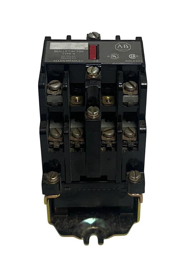 Used ALLEN BRADLEY 700-N600A1 /C BULLETIN 700 AC CONTROL RELAY 120-300VAC USNP