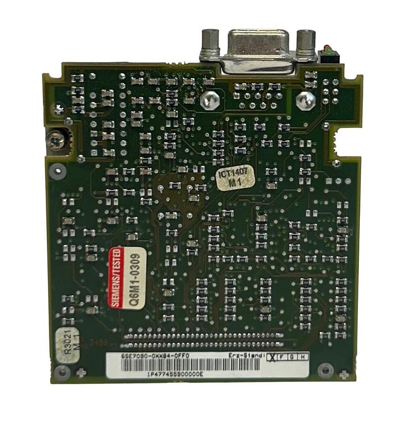 Used SIEMENS 6SE7090-0XX84-0FF0 / 6SE70900XX840FF0 SIMOLINK COMMUNICATION CARD USNP