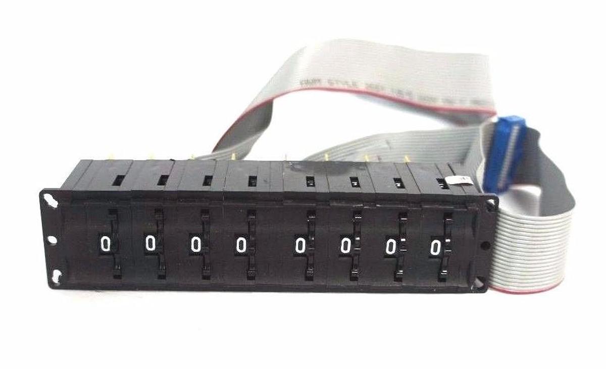 Used C&K 70289A1 8 DIGIT COUNTER MODULE REV. A S/N: 09250320253, 3004