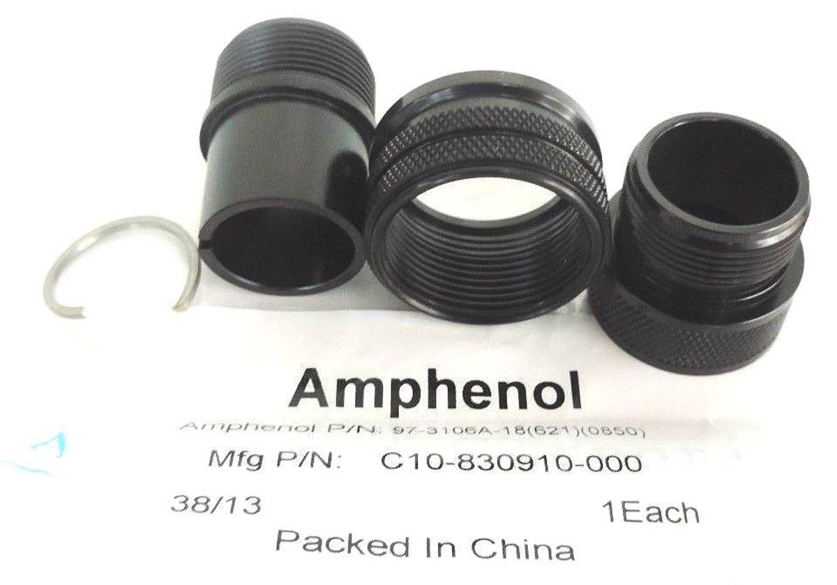 Used NEW AMPHENOL 97-3106A-18 CONNECTOR SHELL ONLY METAL CIRCULAR OLIVE C10830910000
