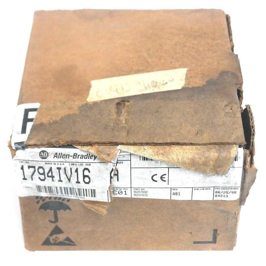 Used NEW ALLEN BRADLEY 1794-IV16 SER. A FLEX I/O 24VDC SOURCE INPUT MODULE 1794IV16