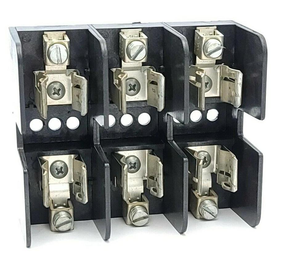 Used GOULD SHAWMUT 60358J 600V 30A FUSE BLOCK 30 AMP 3 POLE 600 VAC