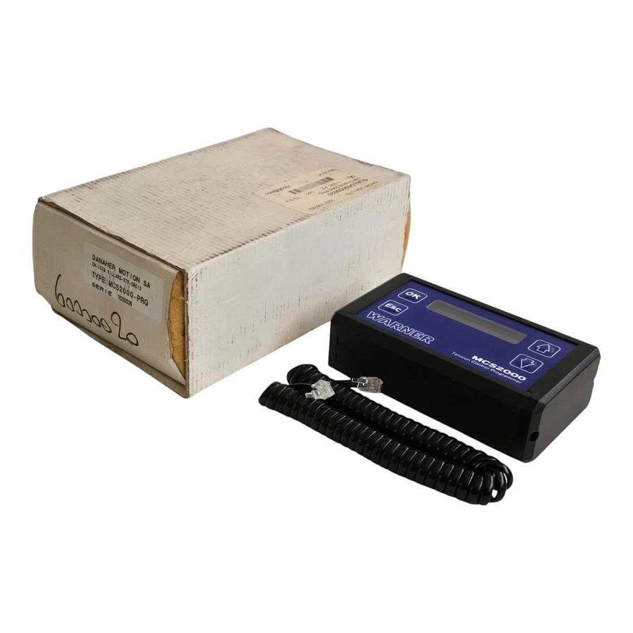 Danaher Motion | Warner MCS2000-PRG Tension Control Programmer P/N: 6910-101-090