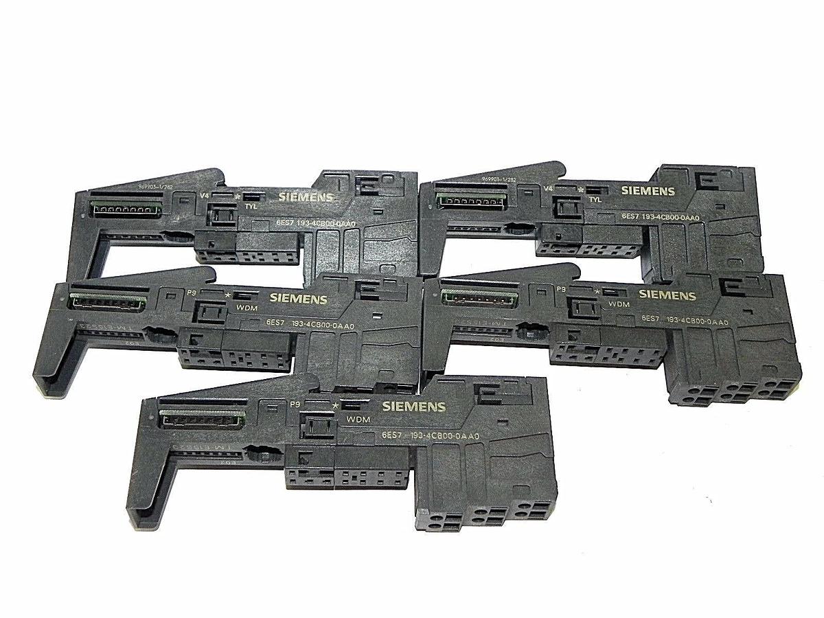 LOT OF 5 NEW SIEMENS 6ES7 193-4CB00-0AA0 TERMINAL TM-E15523-01 FOR ET200S 5PC/PK