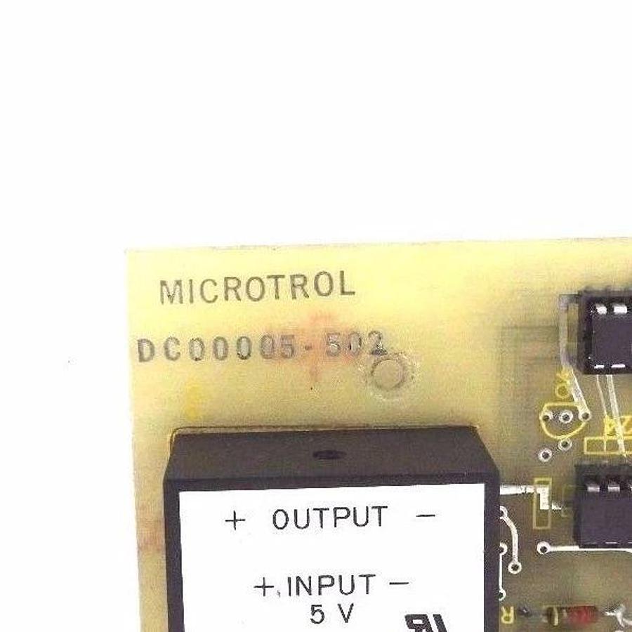 Used MICROTROL DC00005-502 DISPLAY BOARD DC00005502 W/ BECKMAN VC-525-01 CONVERTER
