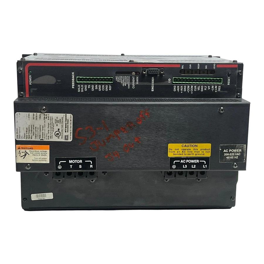 Refurbished MTS Custom Servo Motors MPA-25-460 Brushless Servo Drive Amplifier MaxPlus