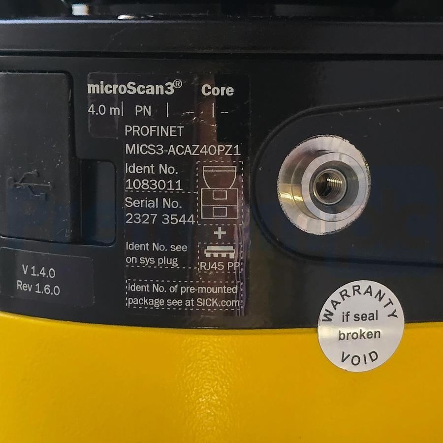 Used SICK MICS3-ACAZ40PZ1P01 microScan3 Core Laser Scanner 1083012 MICS3-ACAZ40PZ1