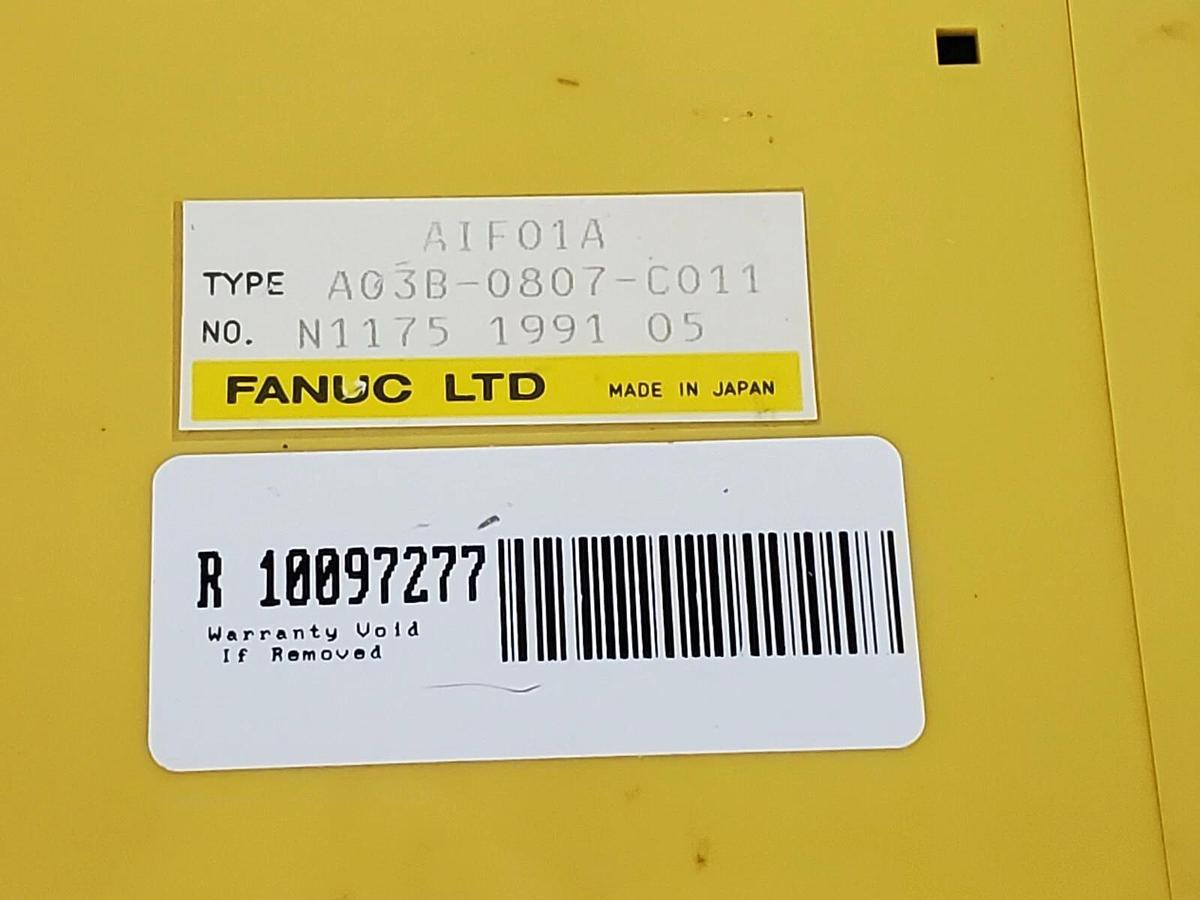 Used FANUC A03B-0807-C011 I/O INTERFACE MODULE AIF01A