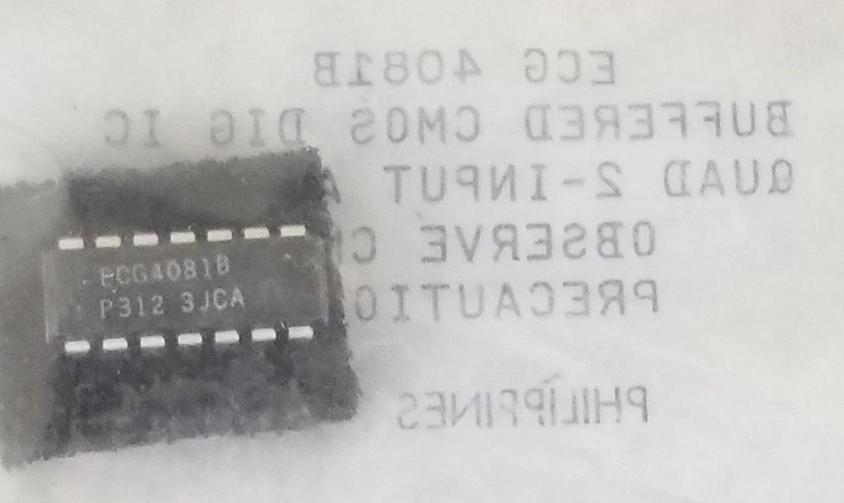 Used LOT OF 3 NEW PHILIPS ECG-4081B INTEGRATED CIRCUITS ECG4081B