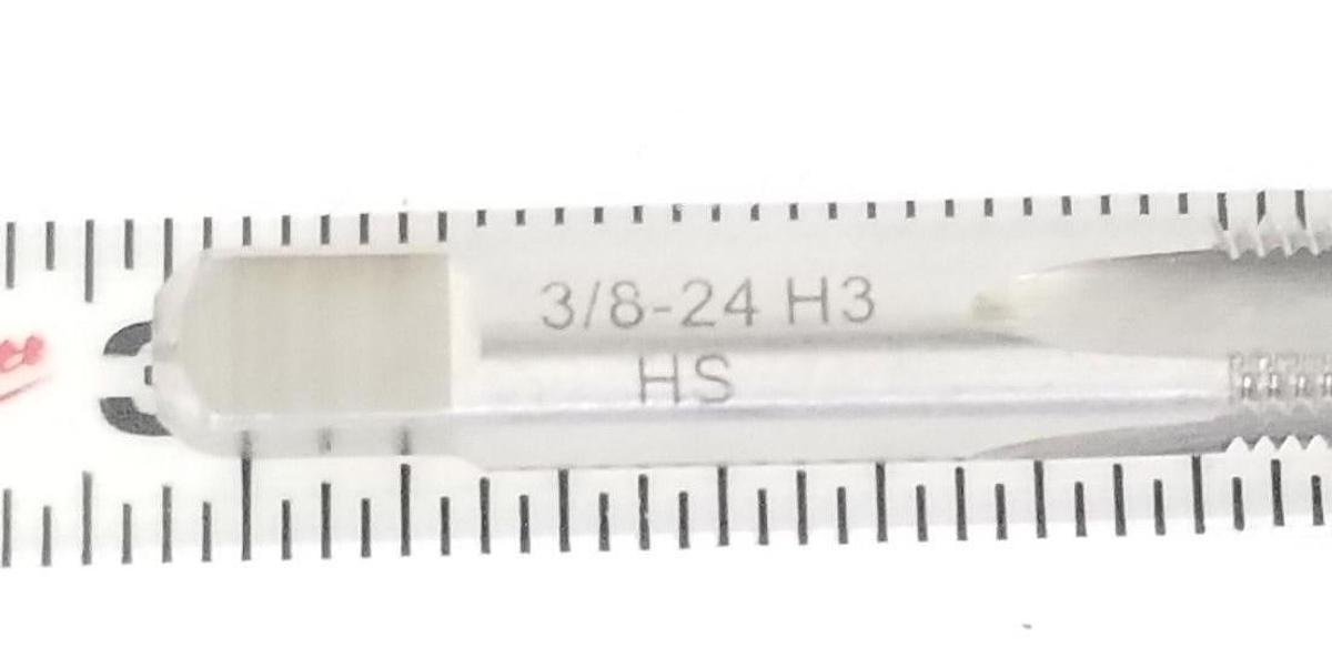 Used LOT OF 2 NEW DRILLCO 20E124FP 3/8" HSS PLUG TAPS 3/8-24 H3 HS
