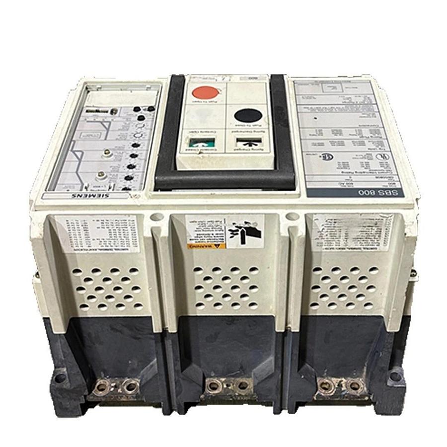 Used SIEMENS SBS0808F SBS 800 CIRCUIT BREAKER 800A 3P 600VAC W/ 600A TRIP UNIT