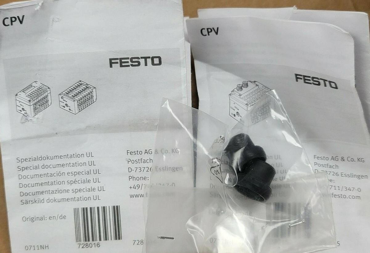 Used NEW FESTO CPV18-VI 10P-18-6B-FB-R-J-MJJTCC+PA VALVE TERMINAL MAT. NR. 18220