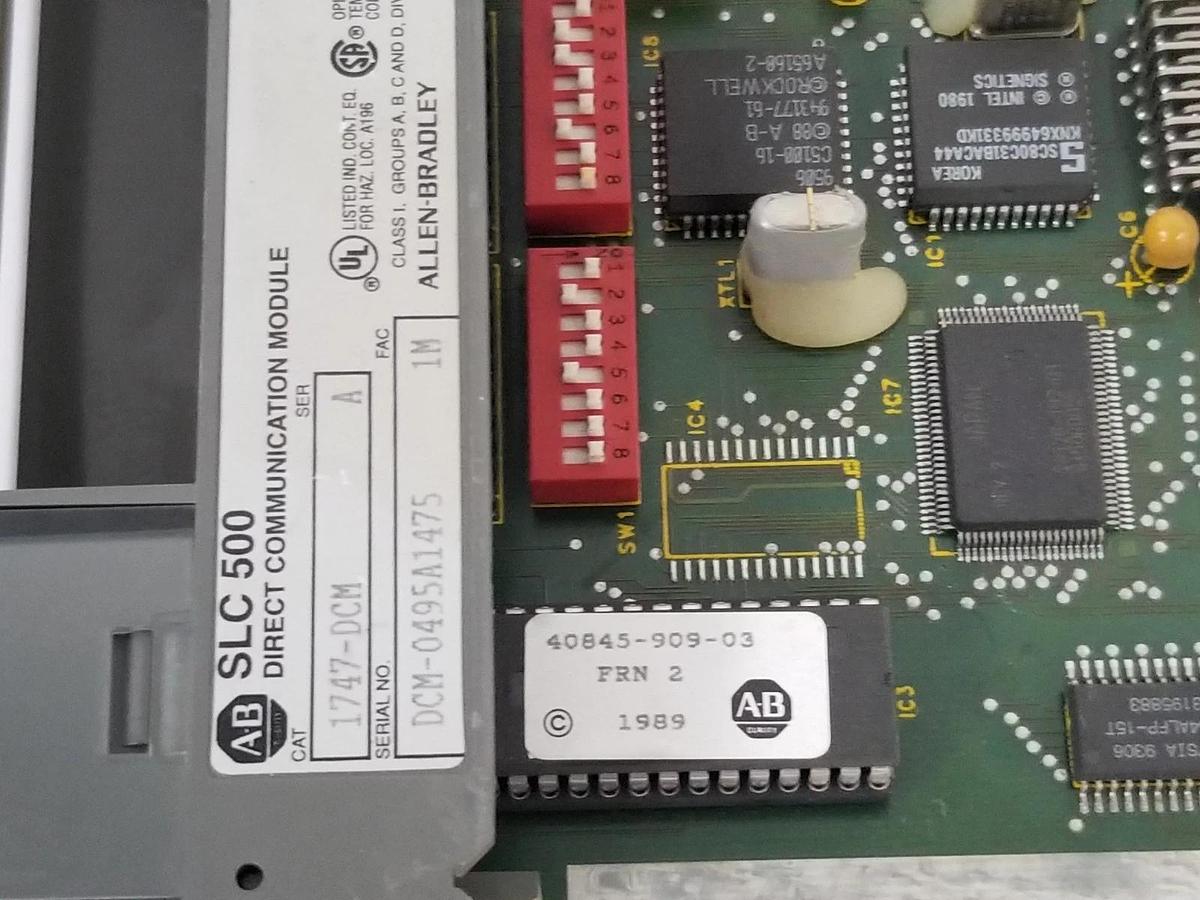 Used ALLEN BRADLEY 1747-DCM DIRECT COMMUNICATION MODULE 1747DCM, SER. A