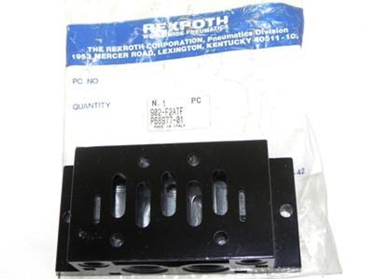 Used NEW REXROTH 902-F2ATF MANIFOLD SUBBASE P68977-01
