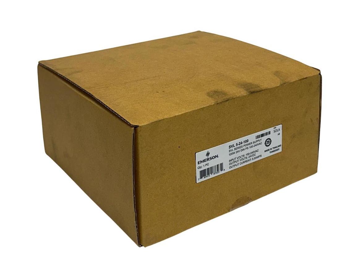 Used EMERSON SOLA SVL 5-24-100 / SVL524100 SVL SERIES POWER SUPPLY 120W 24V OUT NSFS