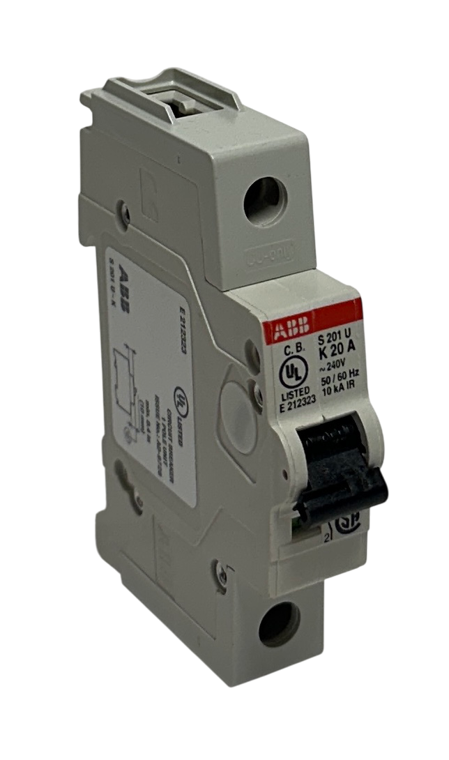 Used ABB S201U-K20 / S201U-K20A MINI CIRCUIT BREAKER 240V 20A OEM NSNP