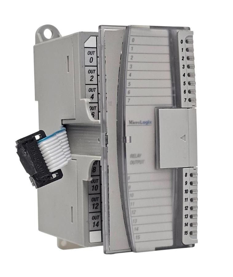 Used ALLEN BRADLEY 1762-OW16 MICOLOGIX 16 PT. VAC/VDC RELAY OUTPUT MODULE SER. B