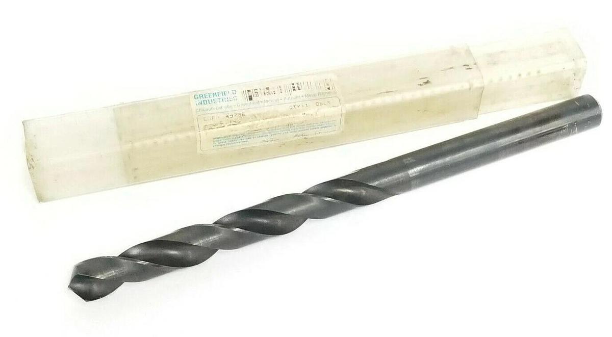 Used NEW GREENFIELD INDUSTRIES EDP# 49736 STYLE: 120 TAPER LENGTH BIT SIZE: 9/16