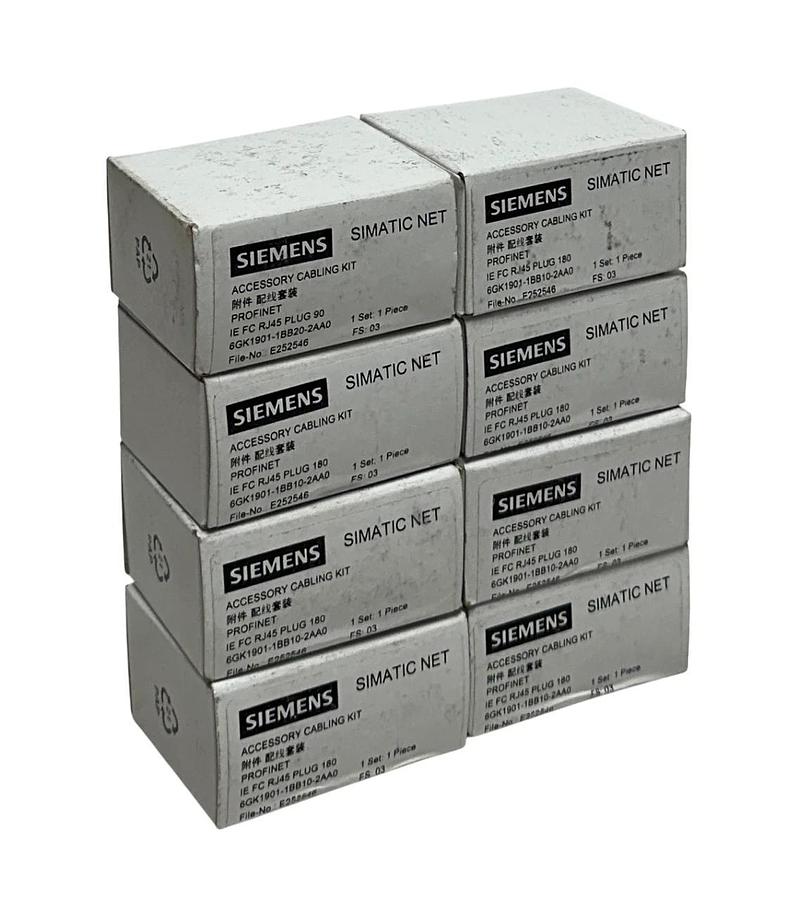 Used 8 SIEMENS 6GK1901-1BB10-2AA0 / 6GK19011BB102AA0 SIMATIC NET CABLING KIT OEM NSFS