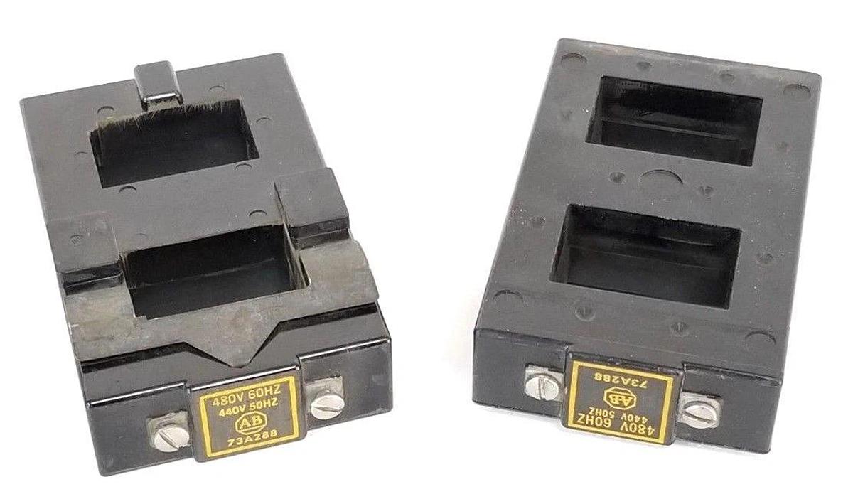 Used LOT OF 2 ALLEN BRADLEY 73A288 STARTER COILS 440V 50HZ 480V 60HZ