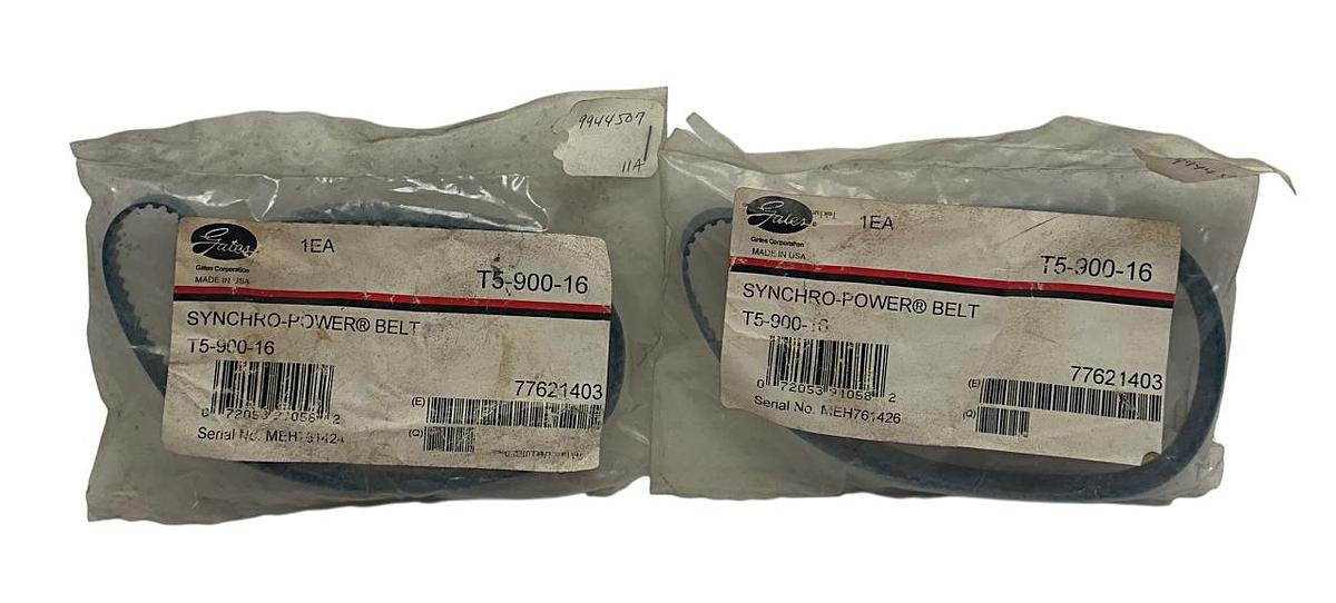 2 GATES T5-900-16 / T590016 SYNCHRO-POWER BELT 9944507 5mm PITCH 16mm W NSFS